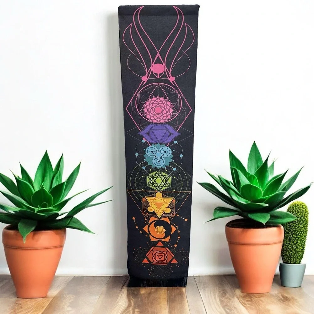 Sacred Geometry Chakra‎ Tapestry